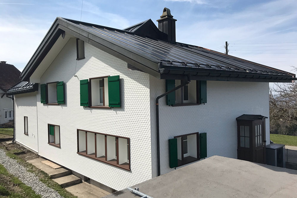 Neue Schindel-Fassade Bauernhaus